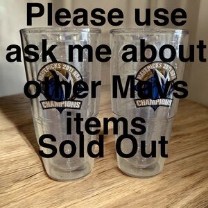 Tervis Dallas Mavericks 2011 NBA Championship tumblers Excellent Condition